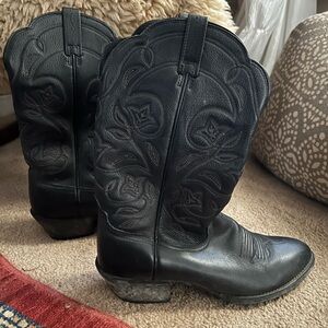Black Western Leather Boots